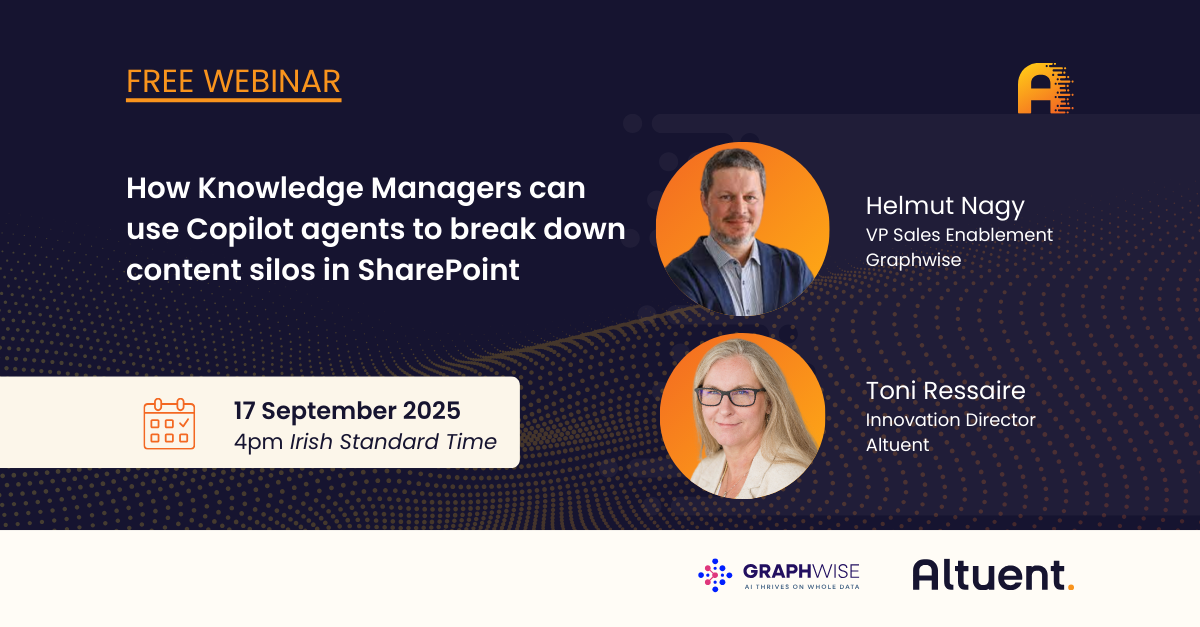 Webinar How Knowledge Managers can use Copilot agents to break down content silos in SharePoint (1)